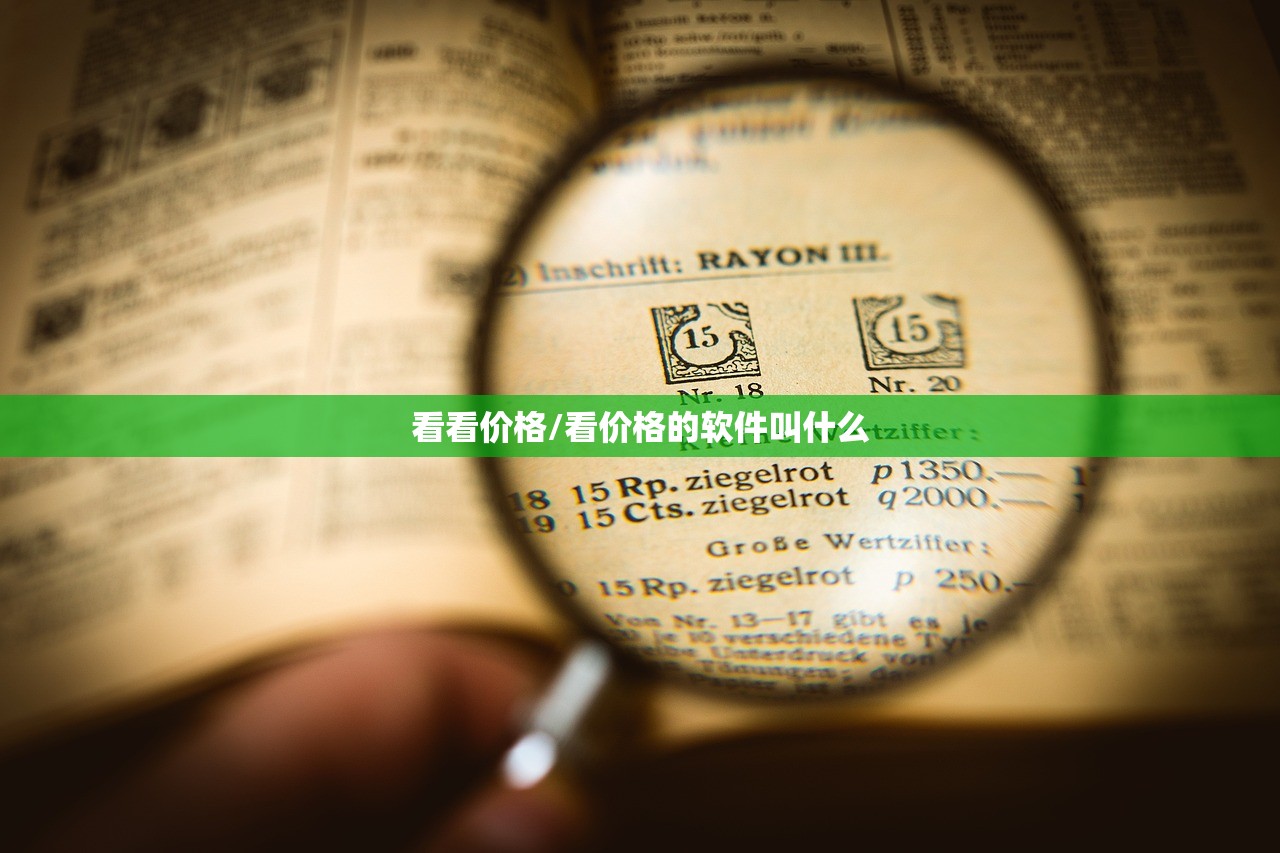 看看价格/看价格的软件叫什么