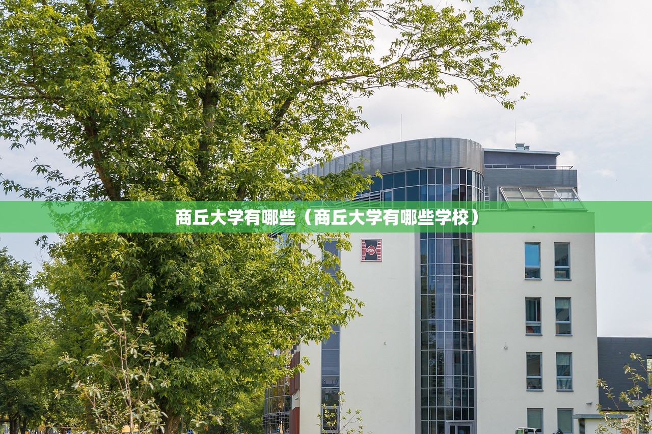 商丘大学有哪些（商丘大学有哪些学校）