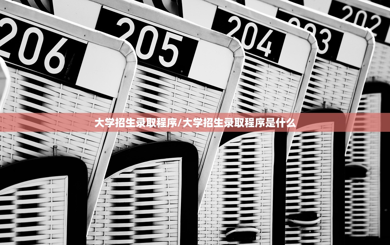 大学招生录取程序/大学招生录取程序是什么
