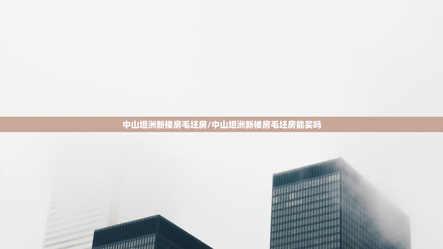 中山坦洲新楼房毛坯房/中山坦洲新楼房毛坯房能买吗