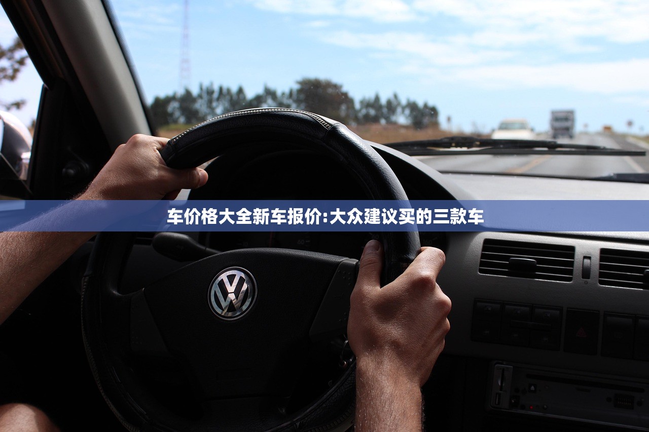 车价格大全新车报价:大众建议买的三款车