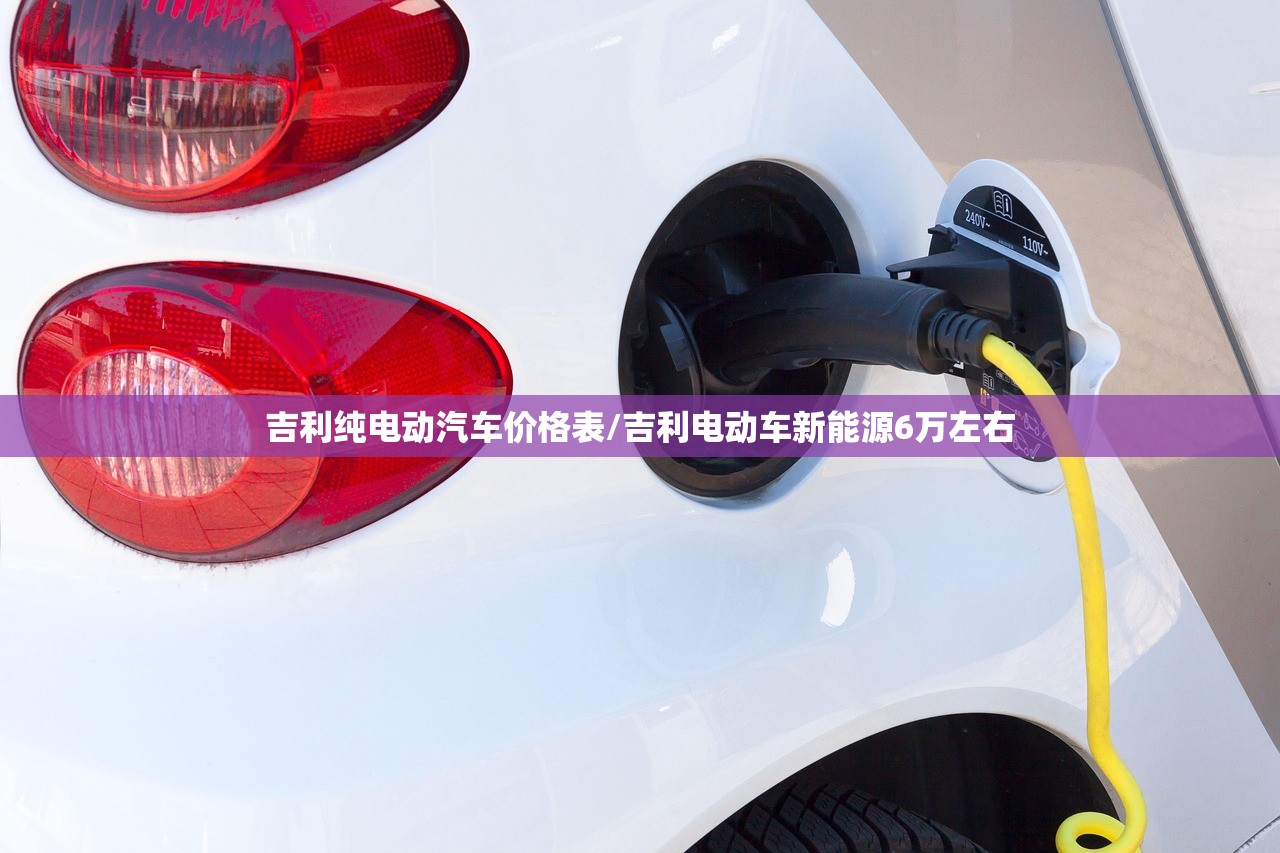 吉利纯电动汽车价格表/吉利电动车新能源6万左右