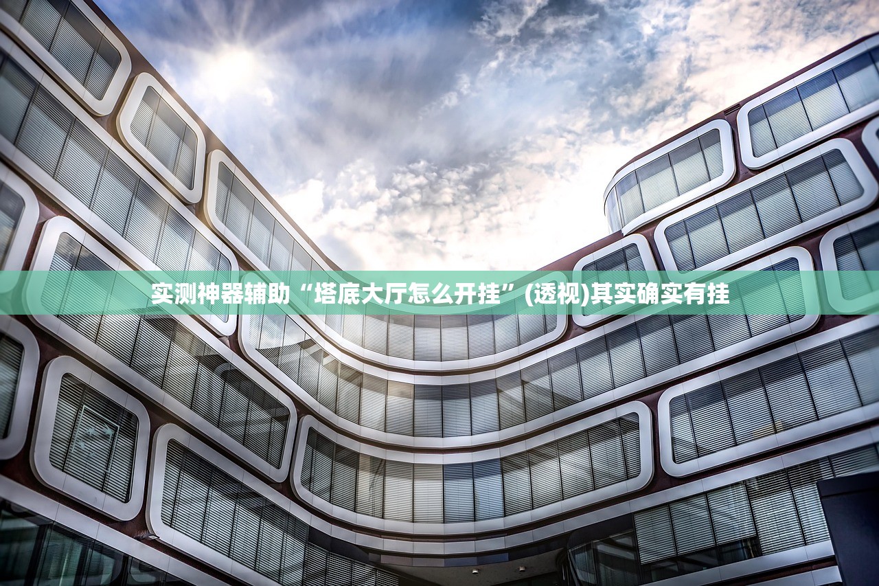 实测神器辅助“塔底大厅怎么开挂”(透视)其实确实有挂